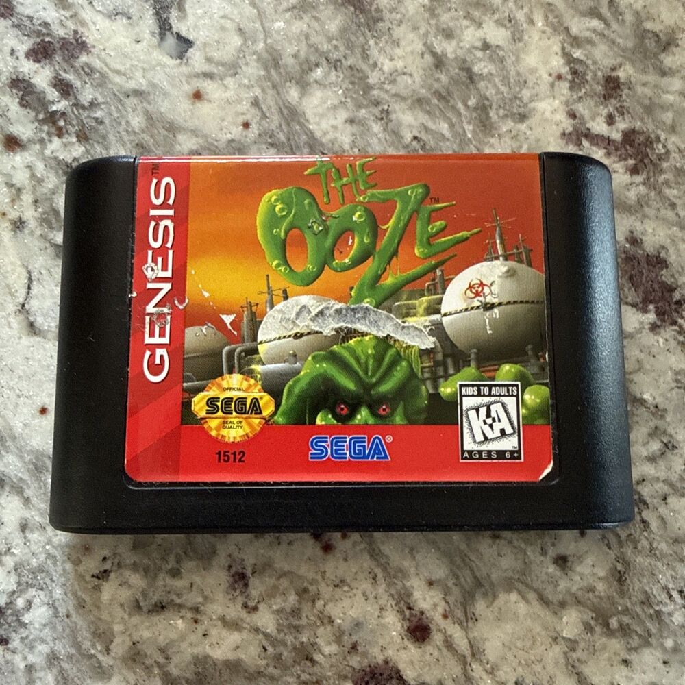 The Ooze Sega Genesis Game Cartridge Only Retro Action Puzzle 1995 Rare